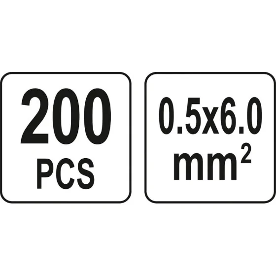 (A) ZESTAW RUREK TERMOKURCZLIWYCH ZACISKOWYCH 0.5-6MM2., 200SZT 