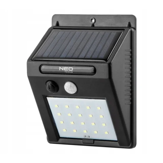 (A) LAMPA SOLARNA ŚCIENNA SMD LED 250LM 