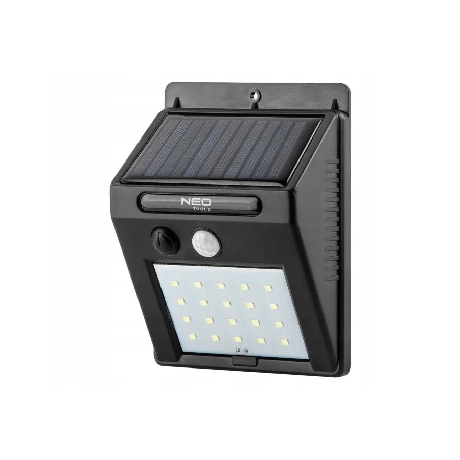 (A) LAMPA SOLARNA ŚCIENNA SMD LED 250LM 