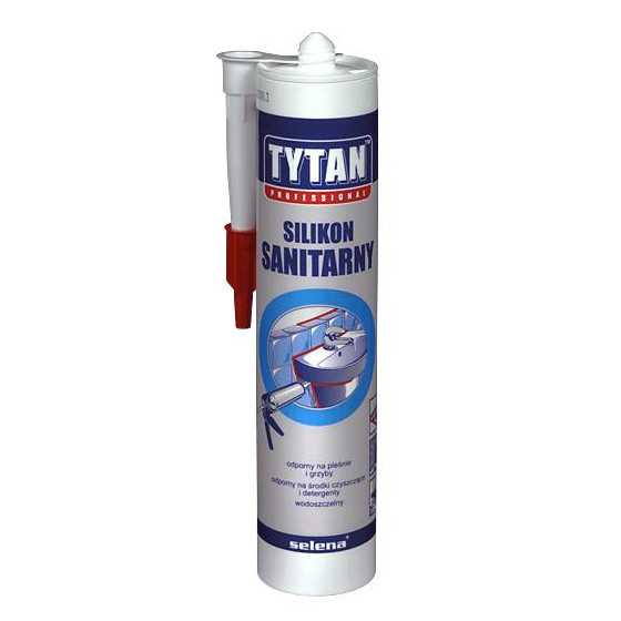 SILIKON SANITARNY TYTAN 280ML BIAŁY 