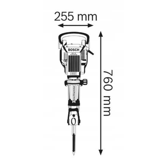 MŁOT UDAROWY KUJĄCY HEX GSH 16-28 1750W - 0611335000.