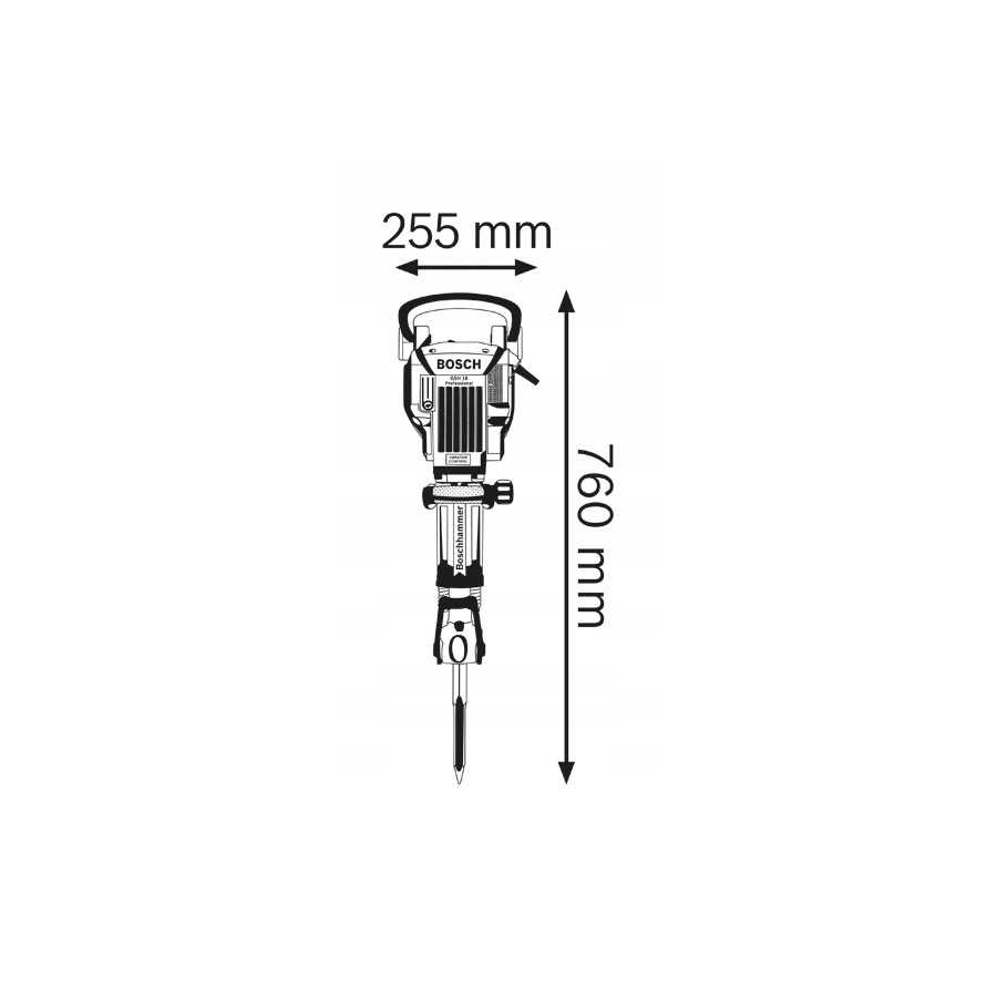 MŁOT UDAROWY KUJĄCY HEX GSH 16-28 1750W - 0611335000.