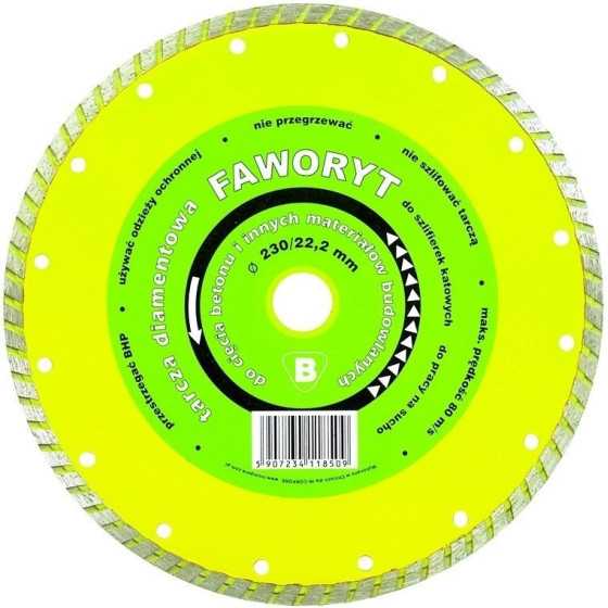 TARCZA DIAMENTOWA TURBO FAWORYT 125MM 