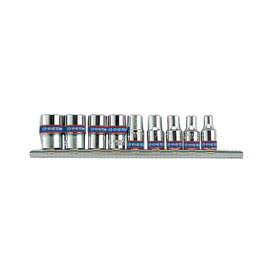 KOMPLET NASADEK 1/4 6-KĄTNE 9 SZTUK 4-13MM BLISTER 