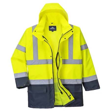 KURTKA OSTRZEGAWCZA OCIEPLANA S766YNR HI-VIS 5W1 XXXXL 