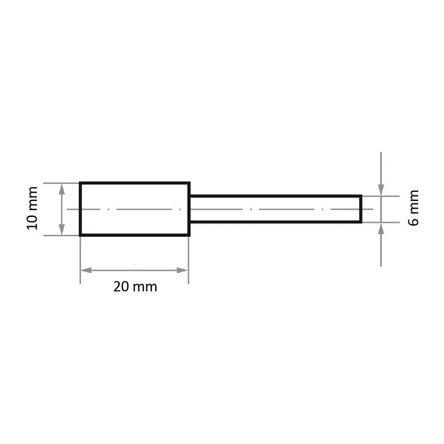 ŚCIERNICA TRZPIENIOWA NK 46 QU BA TWARDA 10*20*6 