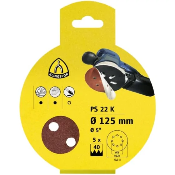 KRĄŻEK PRZYCZEPNY 125MM PS22K GLS5 GR.80 KPL.5SZT 241626 