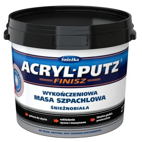 ŚNIEŻKA SZPACHLA ACRYL PUTZ FINISH 17KG 