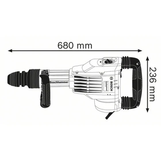 MŁOT UDAROWY KUJĄCY GSH 11VC 1700W - 0611336000.