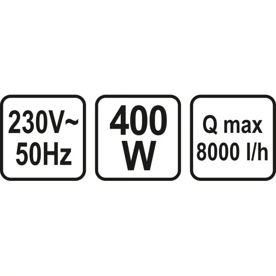 POMPA ZATAPIALNA DO BRUDNEJ WODY 400W 