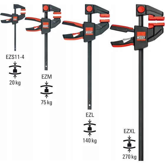 ŚCISK UNIWERSALNY JEDNORĘCZNY SZYBKOMOCUJĄCY 300X90MM - EZXL30-9.