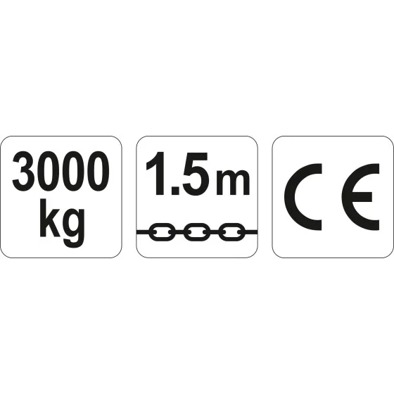 WCIĄGNIK ŁAŃCUCHOWY - DŹWIGNIOWY 3.0T - YT-58966.