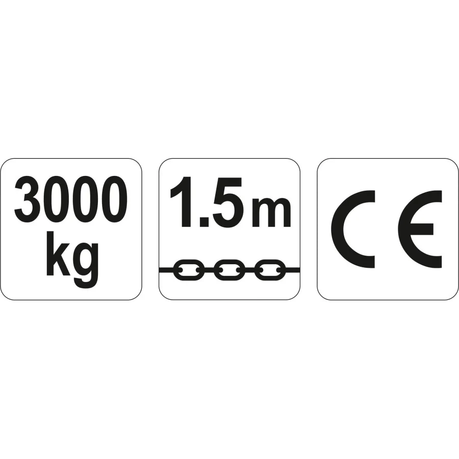 WCIĄGNIK ŁAŃCUCHOWY - DŹWIGNIOWY 3.0T - YT-58966.