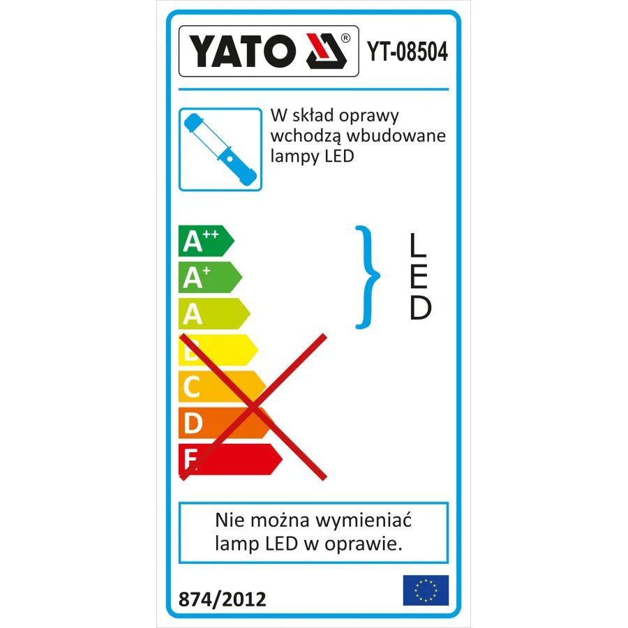 LAMPA WARSZTATOWA 3W COB LED - YT-08504.