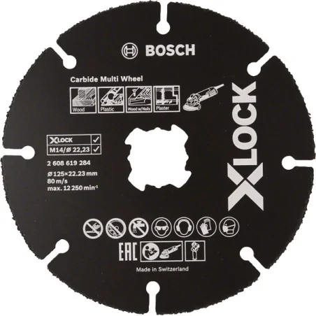 TARCZA TNĄCA X-LOCK CARBIDE MULTI WHEEL 125*1*22.23 10 SZT. 