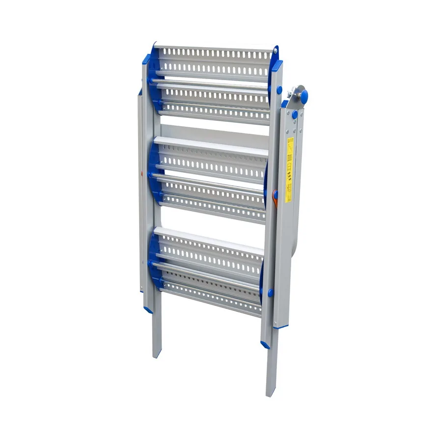 SCHODKI SKŁADANE, Z PORĘCZĄ 70CM 3 STOPNIE 