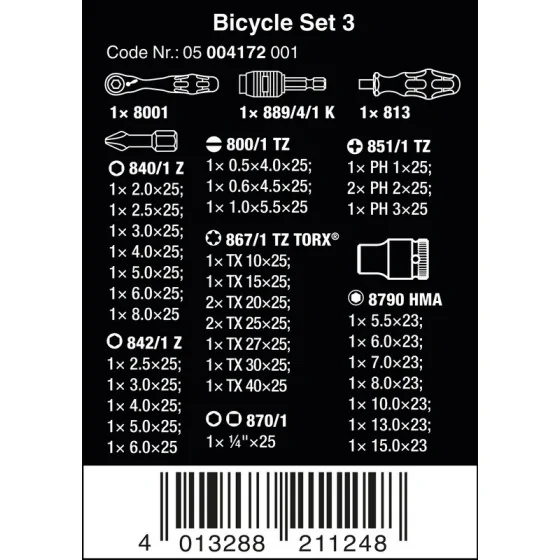 ZESTAW BITÓW BICYCLE SET 3, 41 CZĘŚĆ - 05004172001.