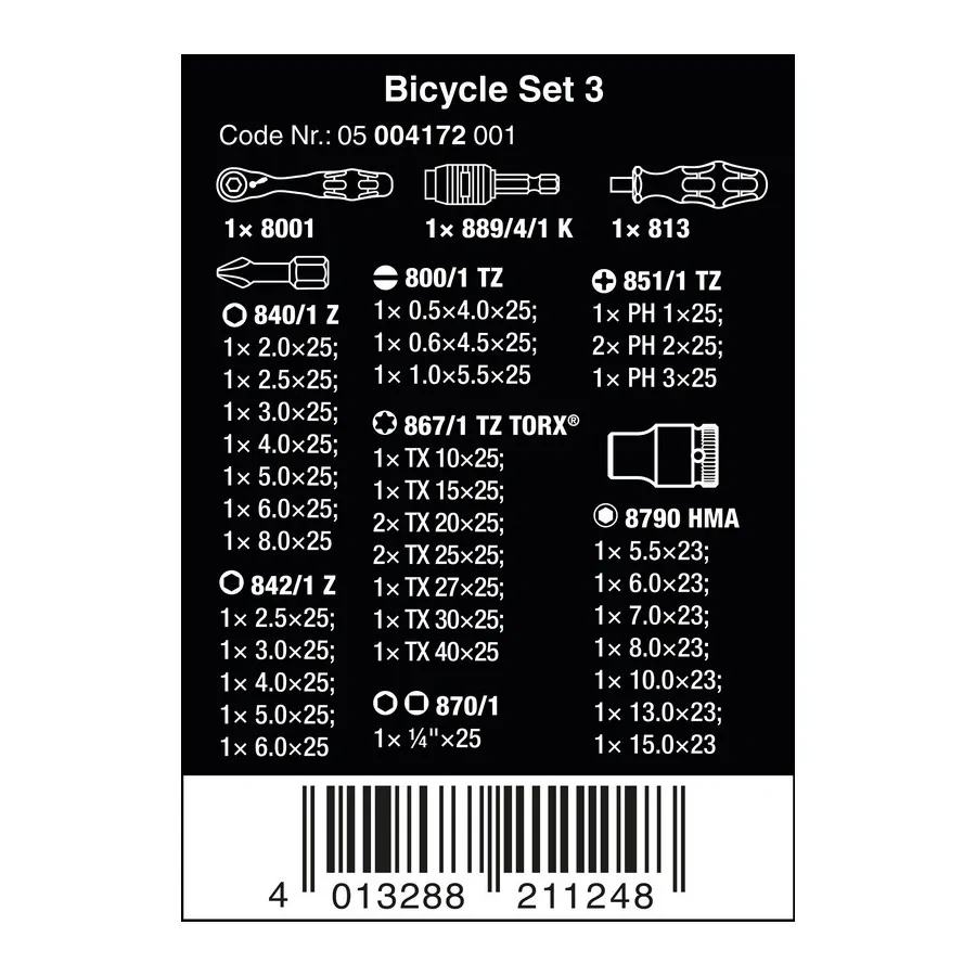 ZESTAW BITÓW BICYCLE SET 3, 41 CZĘŚĆ - 05004172001.