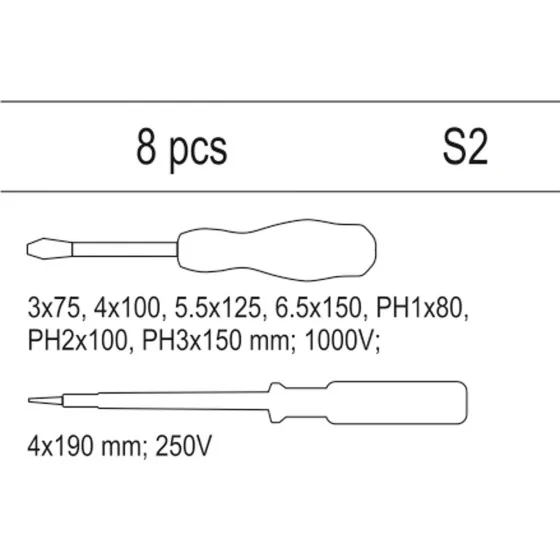 WKŁAD DO SZUFLADY WKRĘTAKI IZOLOWANE 8CZ - YT-55462.