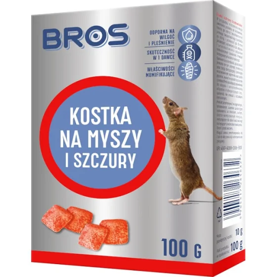 KOSTKA NA MYSZY I SZCZURY 100G 