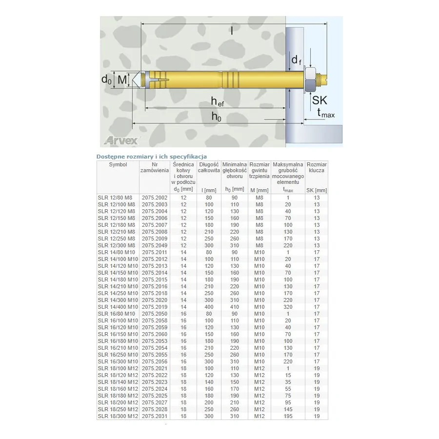 KOŁEK STALOWY 16*120/M10 2075.2059 