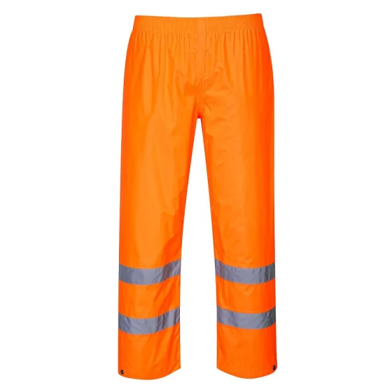 SPODNIE OSTRZEGAWCZE PRZECIWD. POMARAŃCZOWE HI-VIS RAIN L 