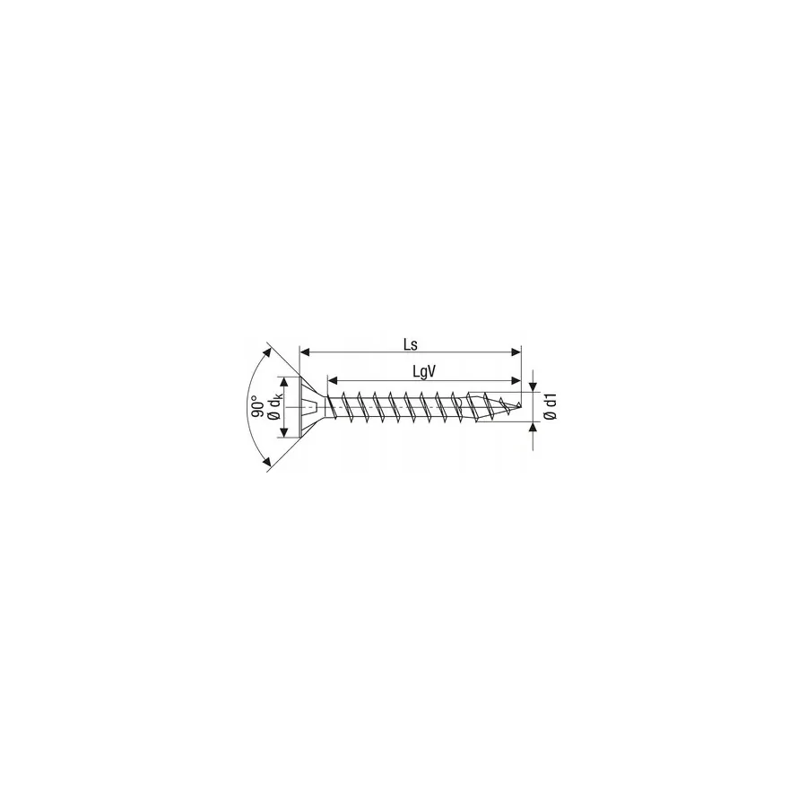 WKRĘT DO DREWNA. A2 (200) TX 4.0*30MM - 1197000400303.