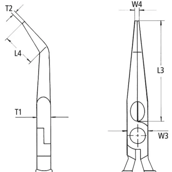 SZCZYPCE IZOLOWANE WYDŁUŻONE WYGIĘTE TNĄCE PÓŁOKRĄGŁE 200MM - 26 26 200.