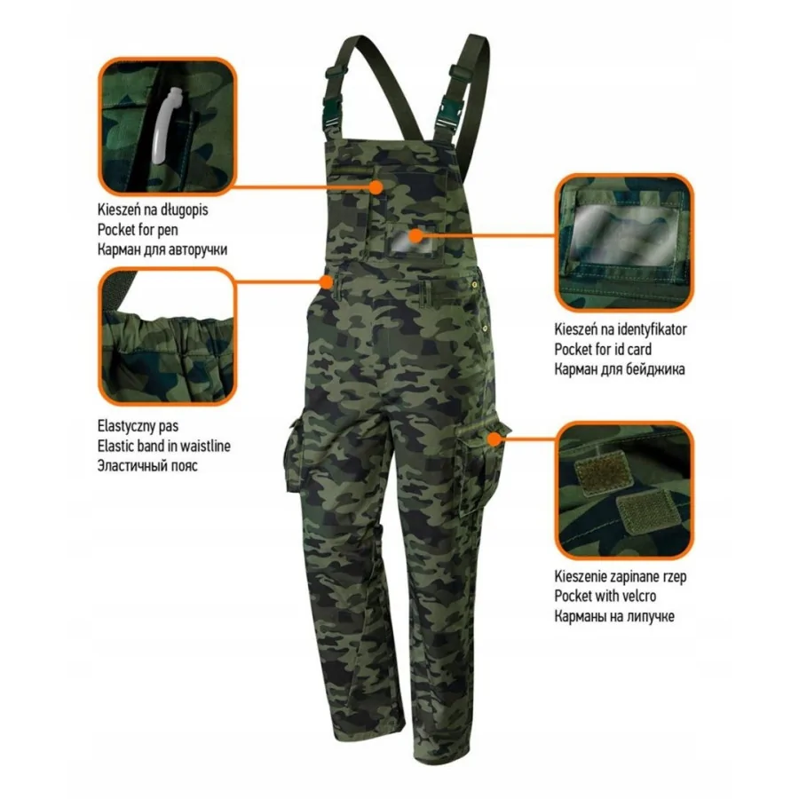 OGRODNICZKI ROBOCZE CAMO XL - 81-241-XL.