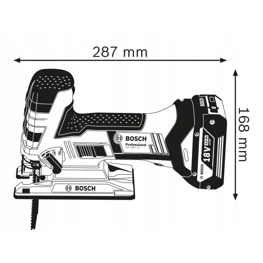 WYRZYNARKA GST 18 V-LI S 0*AH BOX - 06015A5100.