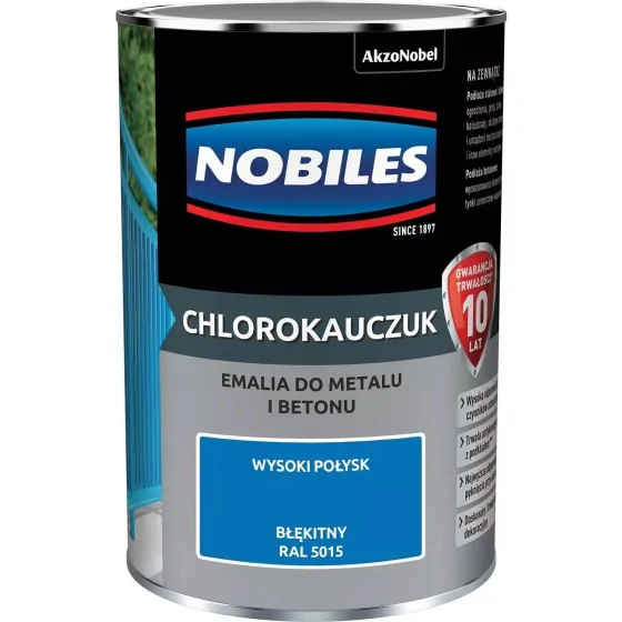 EMALIA CHLOROKAUCZUKOWA NIEBIESKI BŁĘ RAL 5015 0.9L 