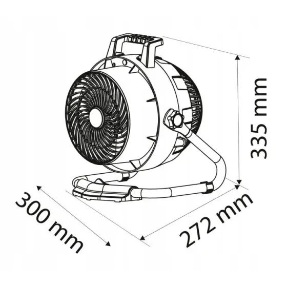 NAGRZEWNICA I WENTYLATOR 2400W, 2W1 DIGITAL - 90-071.