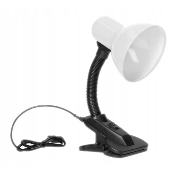 LAMPA BIURKOWA LATSA Z KLIPSEM, 40W, E27 - DL-3/W.