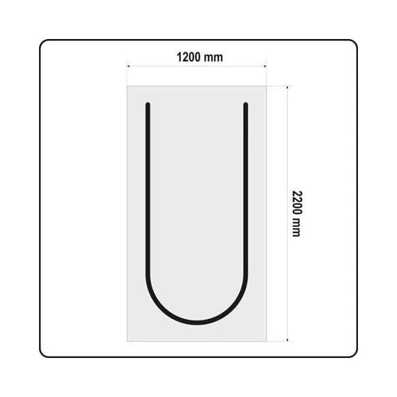 OSŁONA PRZECIWPYŁOWA DO DRZWI TYP U 220 X 120 CM - YT-67220.