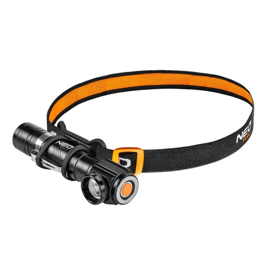 LATARKA CZOŁOWA AKUMULATOROWA USB 800 LM CREE XML-T6 LED - 99-026.