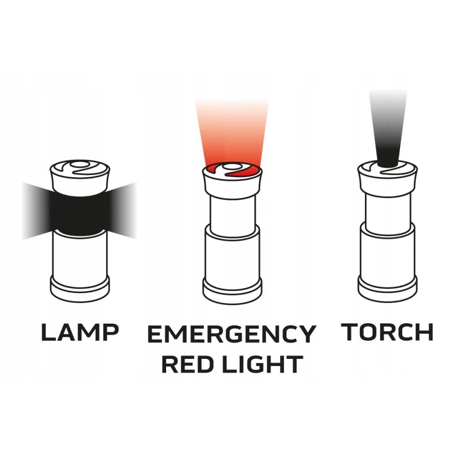 LAMPA BIWAKOWA 200 LM 3XAA 3 W 1 COB LED - 99-030.