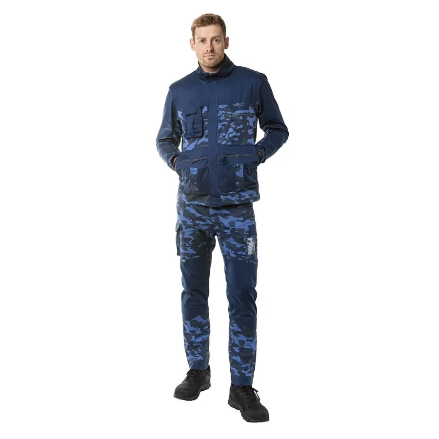 BLUZA ROBOCZA CAMO NAVY, ROZMIAR M - 81-213-M.