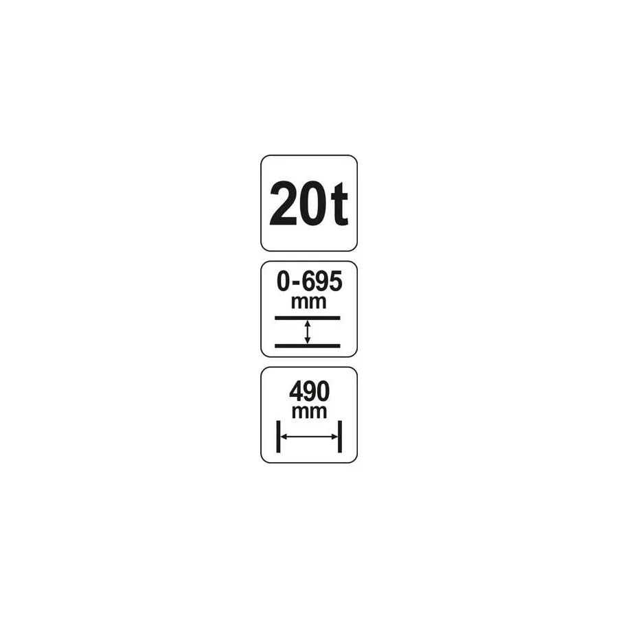 PRASA HYDRAULICZNA 20T - YT-55581.