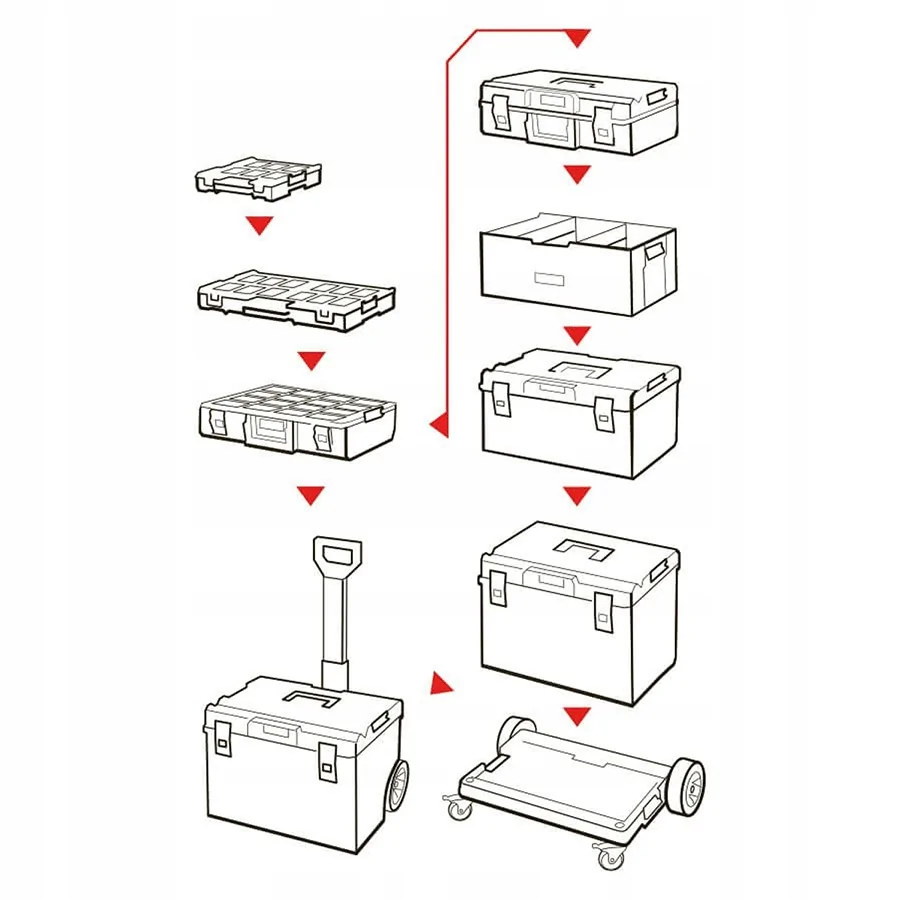 SKRZYNKA NARZĘDZIOWA QBRICK ONE SYSTEM 450 TECHNIK - SKRQ450TCZAPG003.