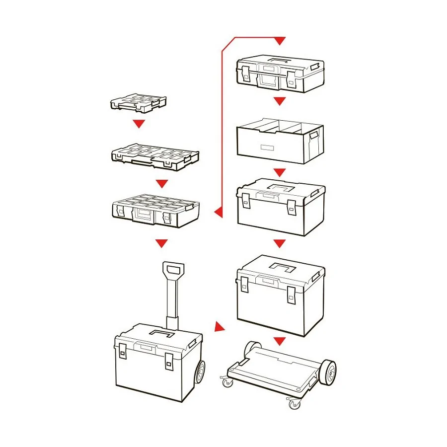 SKRZYNKA NARZĘDZIOWA QBRICK ONE SYSTEM 450 TECHNIK - SKRQ450TCZAPG003.