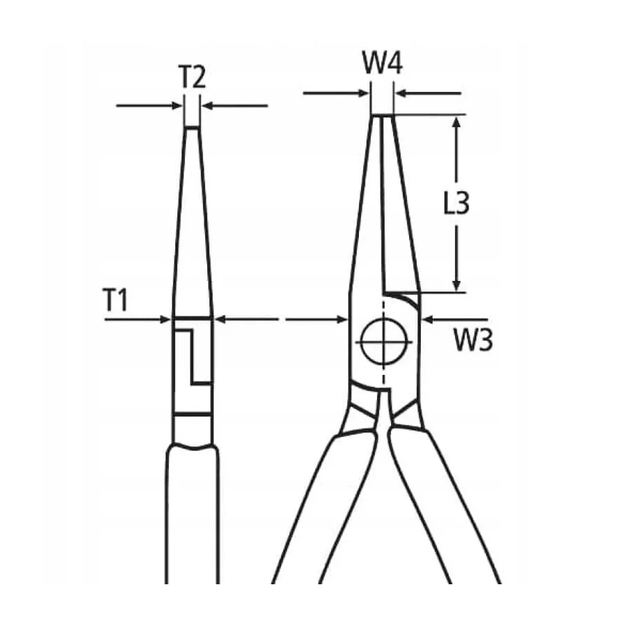 SZCZYPCE TNĄCE PÓŁOKRĄGŁE WYDŁUŻONE 200MM 