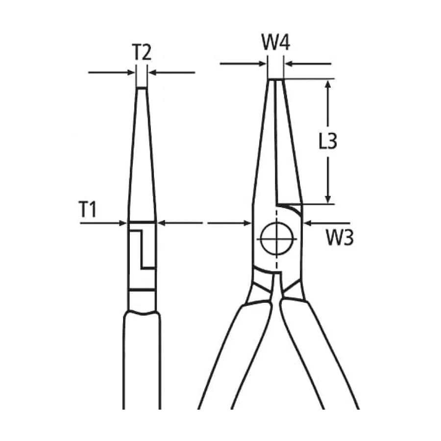 SZCZYPCE TNĄCE PÓŁOKRĄGŁE WYDŁUŻONE 200MM 