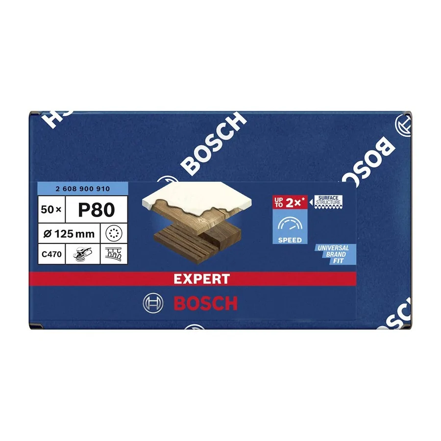 KRĄŻEK ŚCIERNY EXPERT EXC470 125MM P80 8OTW. 