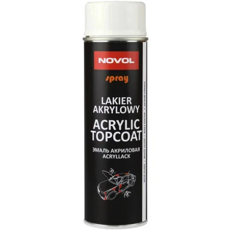 SPRAY ACRYL TOPCOAT BIAŁY POŁYSK 500 ML 