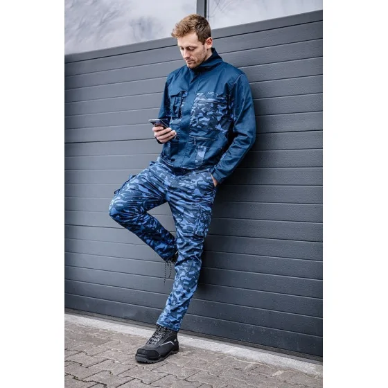 BLUZA ROBOCZA CAMO NAVY, ROZMIAR S - 81-213-S.