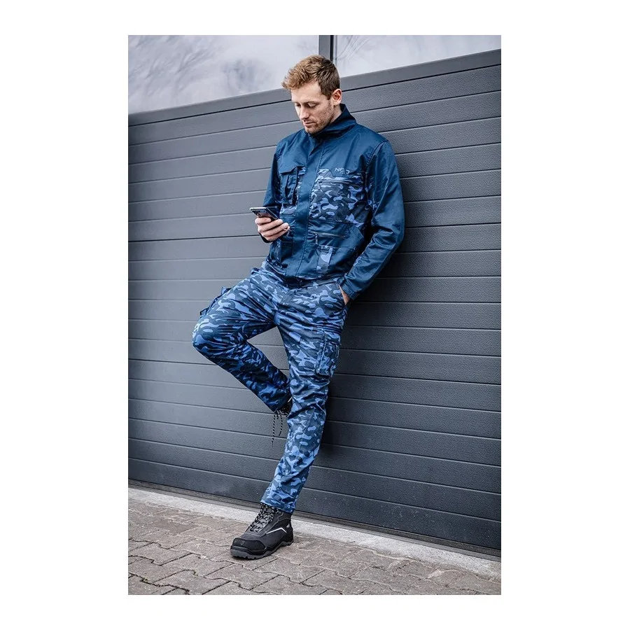 BLUZA ROBOCZA CAMO NAVY, ROZMIAR S - 81-213-S.