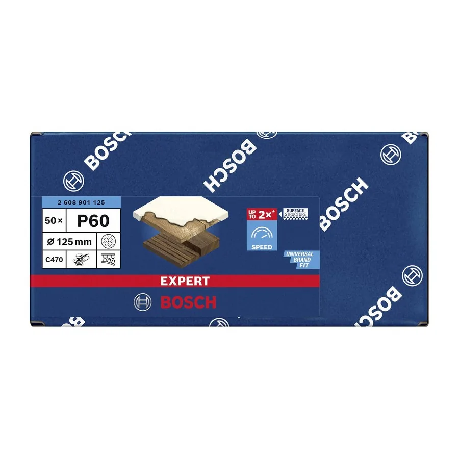 KRĄŻEK PRZYCZEPNY 125MM EXPERT EXC470 G60 PERFOROWANY 