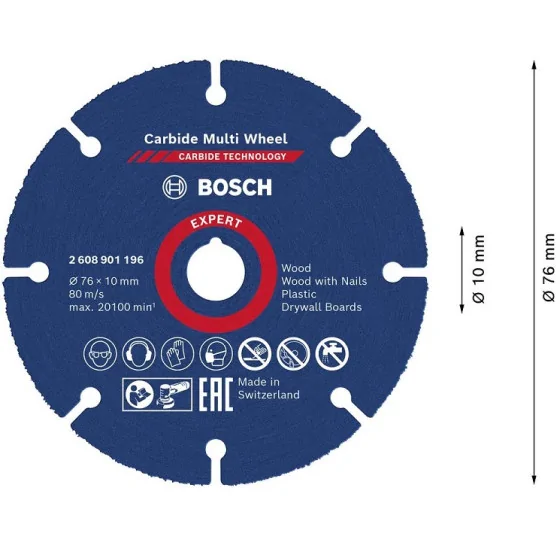 TARCZA UNIWERSALNA EXPERT CARBIDE MULTI WHEEL CMW 79*10MM 