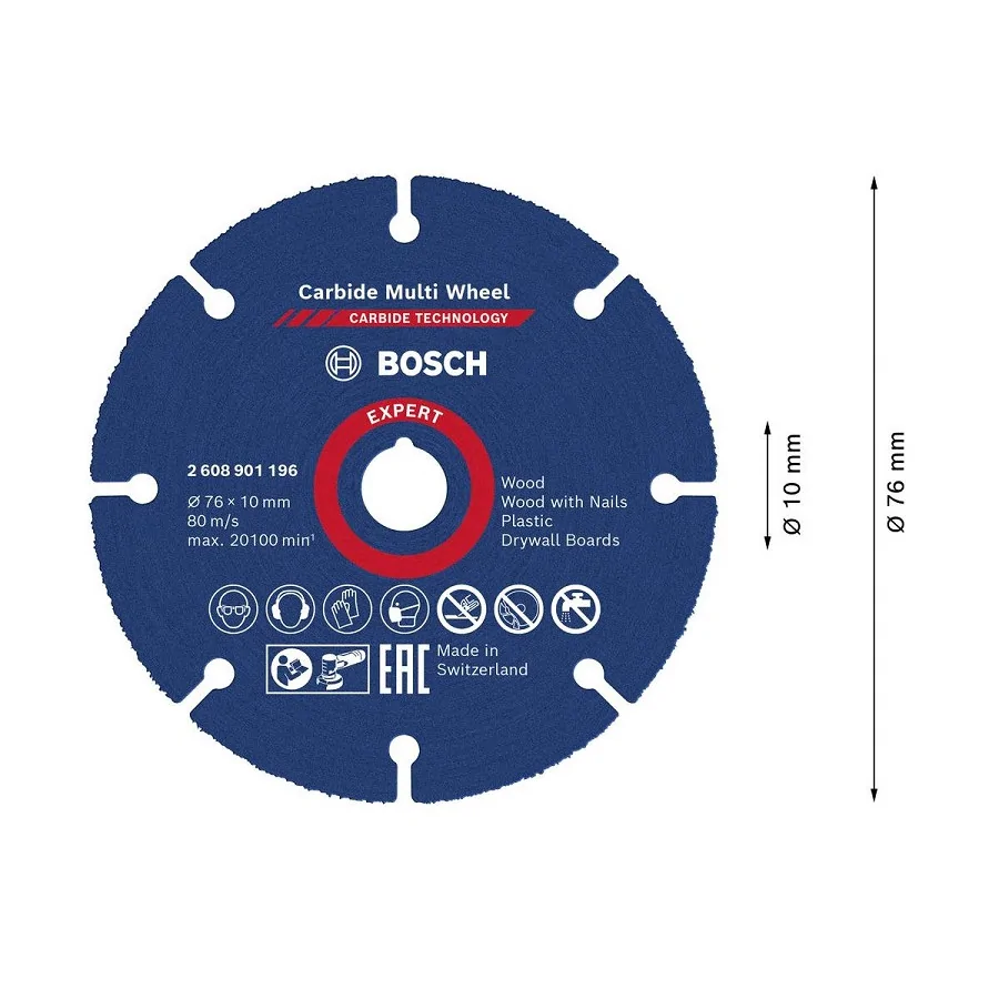 TARCZA UNIWERSALNA EXPERT CARBIDE MULTI WHEEL CMW 79*10MM 