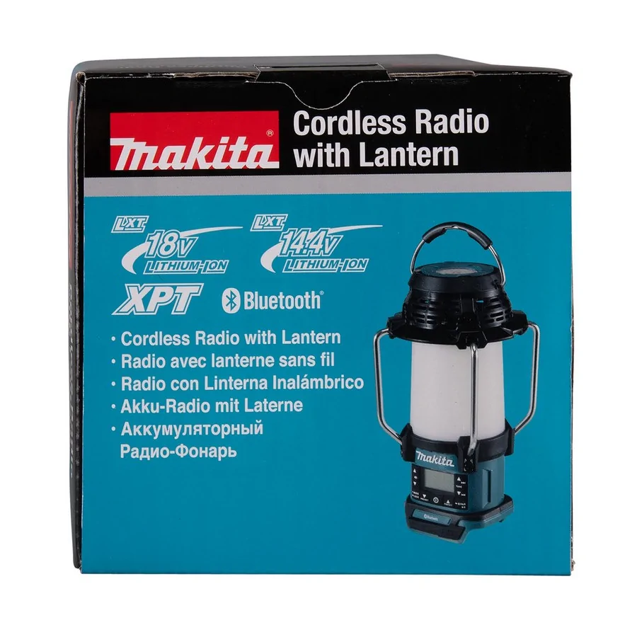 ODBIORNIK RADIOWY Z LAMPĄ I LATARKĄ 18V FM BLUETOOTH USB - DMR057.